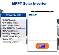 Inwerter hybrydowy solarny off-grid EASUN 3.2KW-24V WIFI DZIALA BEZ ACU