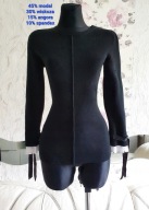 SWETER CIEPŁY DOPASOWANY ANGORA ELEGANCKI WYGODNY