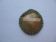 AGNUS DEI-BARANEK BOŻY stary AGNUSEK-RELIKWIA