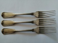 widelce 3 szt. antyk BERNDORF sygnowane