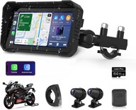 DB02 Airpuxem motocyklowy monitor Carplay Android Auto Kamera Full HD