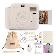 Instax Kolorowy aparat błyskawiczny, Popoto M12, lampa błyskowa, biały