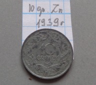 10 groszy z 1939 roku cynk ŁADNE , GENERALNA GUBERNIA