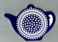Podkładka ceramiczna, ozdoba w kształcie czajnika