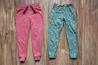 spodnie dresowe dziewczęce 122 128 komplet dresy