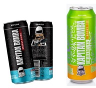 ENERGETYK KAPITAN BOMBA NAPÓJ ENERGETYCZNY 3 SZT ENERGY mirabelka ZESTAW