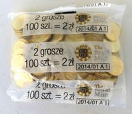 WOREK WORECZEK SASZETKA 2 Grosze 2 gr 2013 Royal Mint 1 000 000 szt.