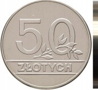 50 zł złotych 1990r moneta PRL