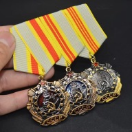 Radziecki "Order Sławy Pracy Zestaw" Wszystkie Klasy, Medale ZSRR