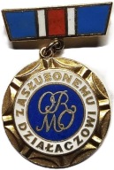 Odznaka honorowa „Zasłużonemu Działaczowi ORMO”