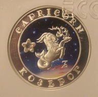 CAPRICORN - KOZIOROŻEC 100 DRAM 2007 ARMENIA - CYRKONIA - GCN PR70 - UNIKAT
