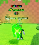 Rainbow Strawberry Elephant | Kick A Lucky Block| Rare OG Brainrot