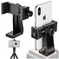 UCHWYT NA TELEFON ADAPTER DO STATYWU SELFIESTICK OBROTOWY 360 STOPNI CZARNY