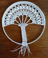 Serwetka .szydełk.na obręczy met.15 cm