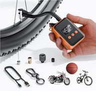 Elektryczna mini pompka rowerowa 130 PSI, przenośna pompka a610