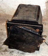 Stary reflektor sceniczny z planu filmowego - vintage z DDRu .