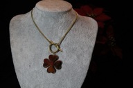 ŁAŃCUSZEK NASZYJNIK ZE STALI CHIRURGICZNEJ 316L POZŁACANY ZAWIESZKA