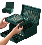 SZKATUŁKA ORGANIZER KUFER TOALETKA NA KOSMETYKI XL