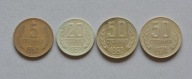 BUŁGARIA 5, 20, 50 STOTINEK 1962-1974 ZESTAW 4 SZT.