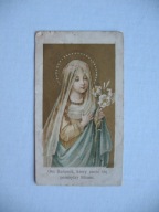 KIELCE OTO BARANEK... BISKUP AUGUSTYN ŁOSIŃSKI przedwojenny ŚW. OBRAZEK