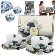 Filiżanka Duo The great wave by Hokusai porcelana 280 ml 2 szt.