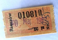 Znaczek do biletu miesięcznego Rzeszów (II)