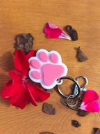 Brelok Psia Łapka – różowy | uroczy dodatek dla miłośników psów