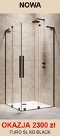 Radaway Furo KD BLACK 100×90 – Najniższa cena! NOWA, zapakowana