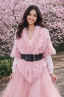 PRZEPIĘKNA DUŻA CIEPŁA MIĘKKA FUTERKOWA WEŁNIANA ETOLA, BOLERKO, CHUSTA