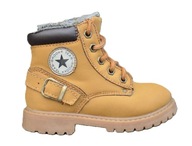 BUTY ZIMOWE NA SUWAK SZNUROWANE OCIEPLANE TRAPERY ROZ. 26