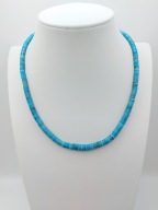 Naszyjnik Turkus Arizona Plastry 43+3cm Srebro 925