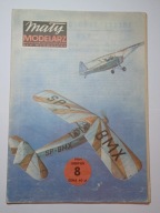 Polski samolot szkolny RWD-17 skala 1:25 "Mały Modelarz" numer 8/1984