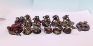 Warhammer 40k Necron Warriors POMALOWANE & Scarab Swarms plastik