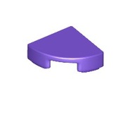LEGO Tile 1x1 ćwiartka 25269 Dark Purple - 30 szt