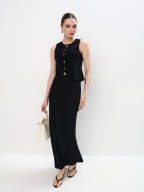 MOHITO dzianinowa spódnica maxi czarna damska XS