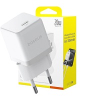 BASEUS ŁADOWARKA SIECIOWA ZASILACZ 20W USB-C TYPE-C SZYBKIE ŁADOWANIE PD QC