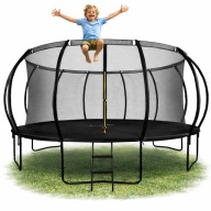 TRAMPOLINA OGRODOWA DUŻA DLA DZIECI DOROSŁYCH 487 CM 16FT 150KG BEZPIECZNA