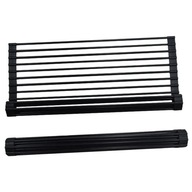 OCIEKACZ ZWIJANY SUSZARKA KRATKA DO NACZYŃ NA ZLEW SILIKON CZARNA DUZA