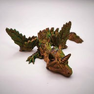 Smok Przegubowy JEDNOROŻEC Baby Skrz. Ruchomy Flexi Crystal Dragon Cameleon