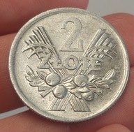 2 złote, 2 zł 1974, PRL menniczy połysk, świetny detal