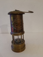 Mosiężna Lampa Naftowa - Górniczka - Lampion Mosiądz - Vintage