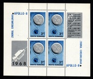 Rumunia / Mini arkusz 2727 ( Kosmos - Apollo 8 ) 1969 r. / czysty