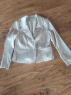 Satynowy żakiet BEŻ 42 XL