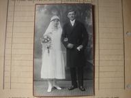 Strzelin / Strehlen Schl. - stare zdjęcie ślubne/ suknia - foto E. Sacher