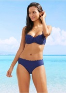24198 BIKINI GRANATOWE USZTYWNIANE KOMPLET 2- cz. rozm. 42C