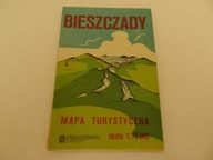 Bieszczady mapa turystyczna PRL, Bieszczady mapa 1988, stara mapa