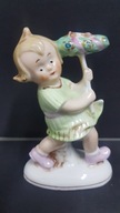 Stara figura dziewczynka Germany vinatge design
