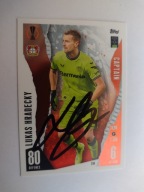 Karta topps match attax autograf Bayer Leverkusen Champions League Hradecky