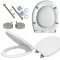 DESKA SEDESOWA WOLNOOPADAJĄCA UNIWERSALNA ANTYBAKTERYJNA MOCNA ŁATWY MONTAŻ