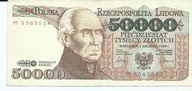 50000 zl seria M /orginał/ nr.3-skan banknotu